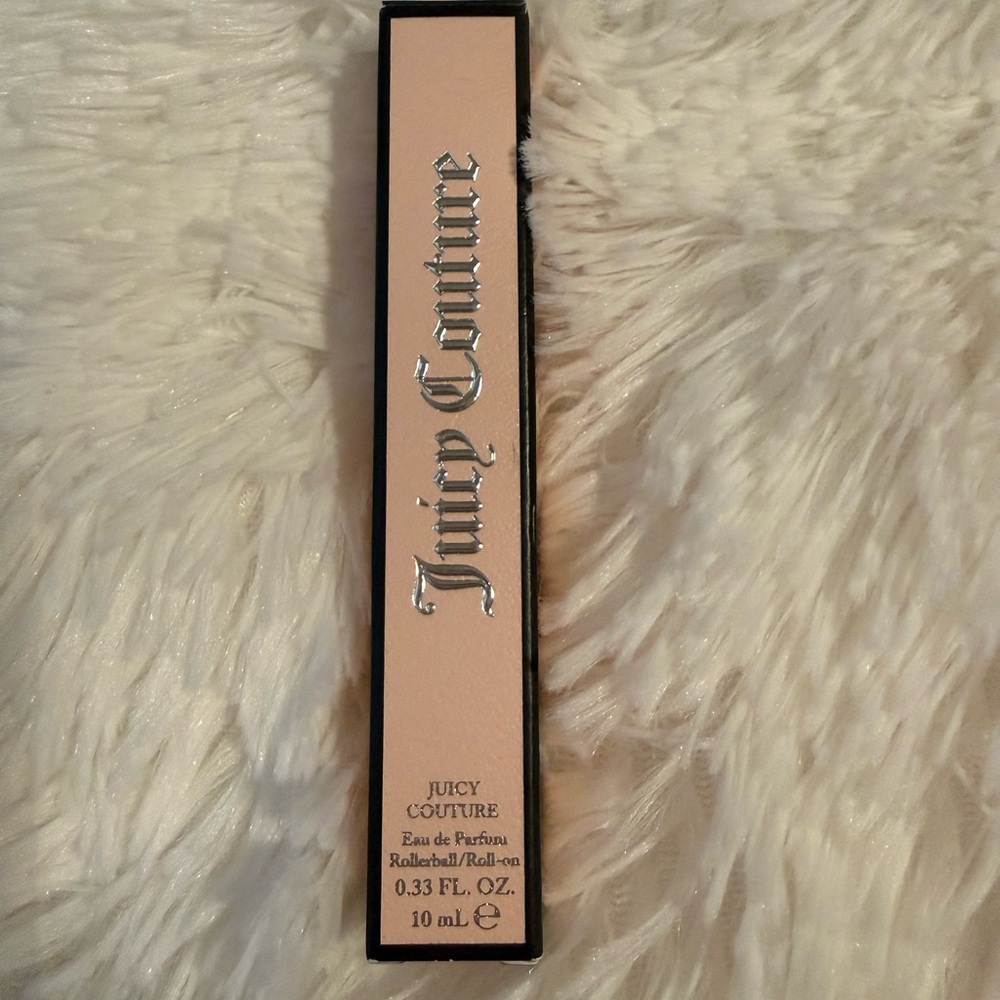 Juicy Couture Rollerball Eau de Parfum - Soft Pink Box with Silver Lettering